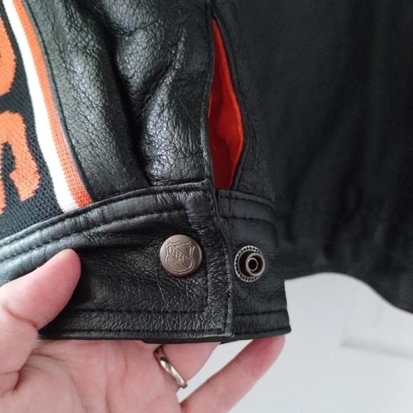 Vintage Pro Player Philadelphia Flyers Leather Jacket Men's size XL - Picture 6 of 11